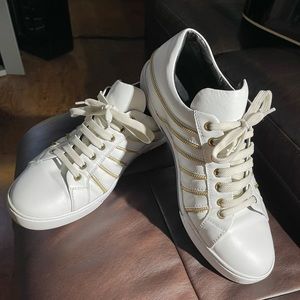 Men’s Versace Italian Leather Sneakers White 45EU